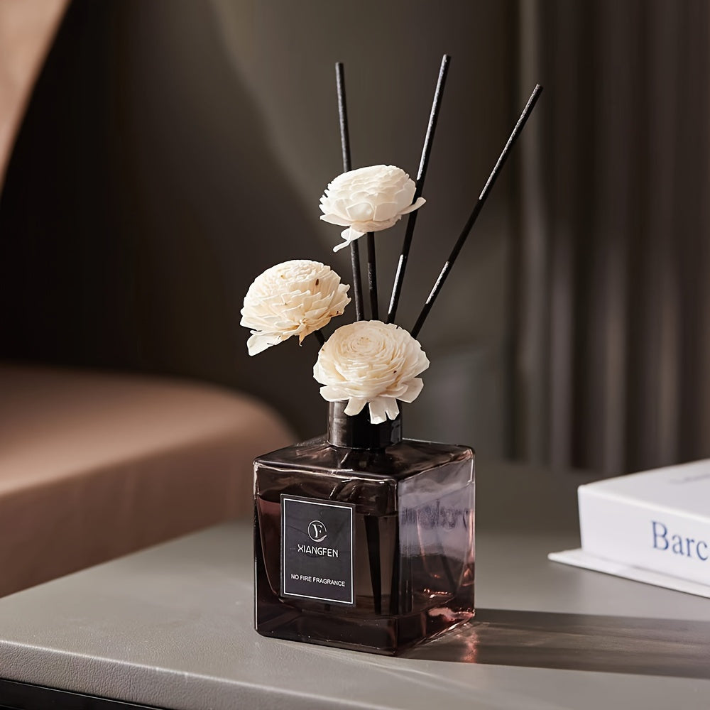 Glass Reed Diffuser Set 1.69oz Home Fragrance for Living Room Bedroom