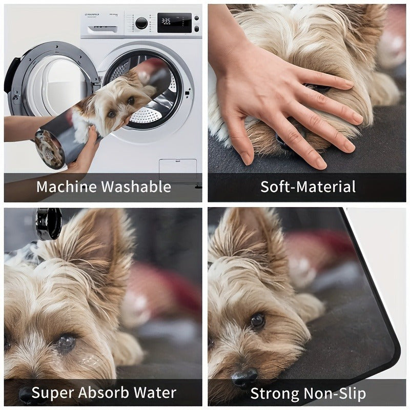 Маленький коврик для собак, нескользящий, для использования внутри и снаружи, для дома, дачи, трейлера