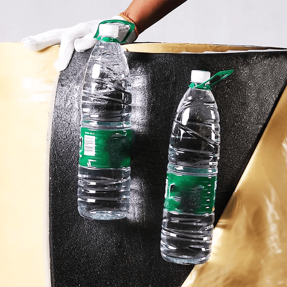 Car Hood Firewall Heat Insulation Mat Sound Deadener 15/10mm Thick 200x50cm