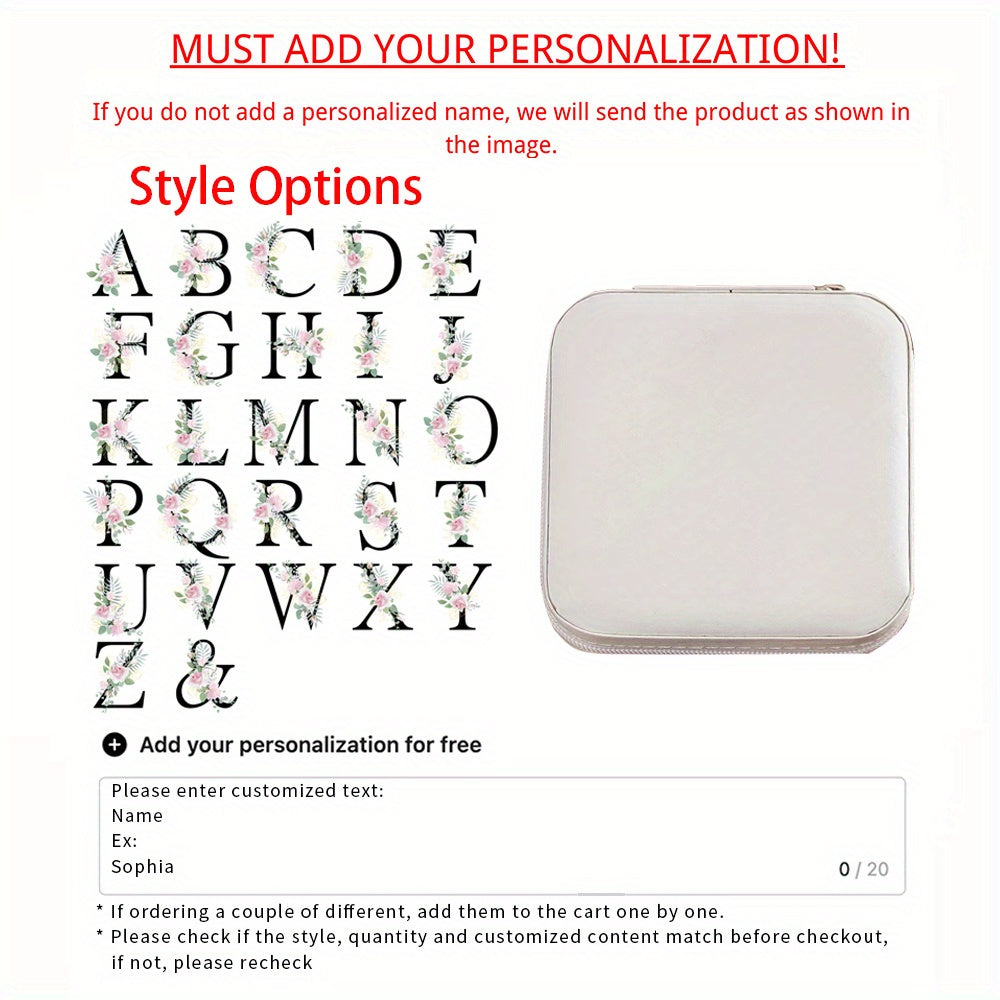 Портативная шкатулка для украшений для путешествий и хранения подарков, 1 шт.