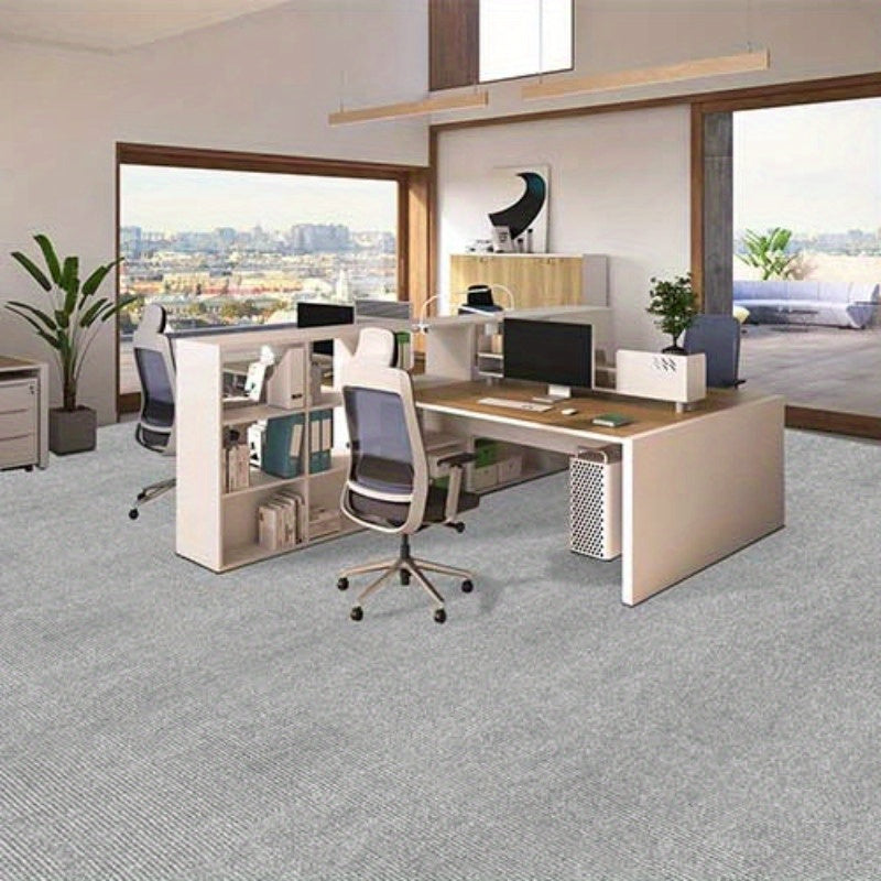 Dark Gray Striped Runner Mat Non-Slip Stain-Resistant Machine Washable