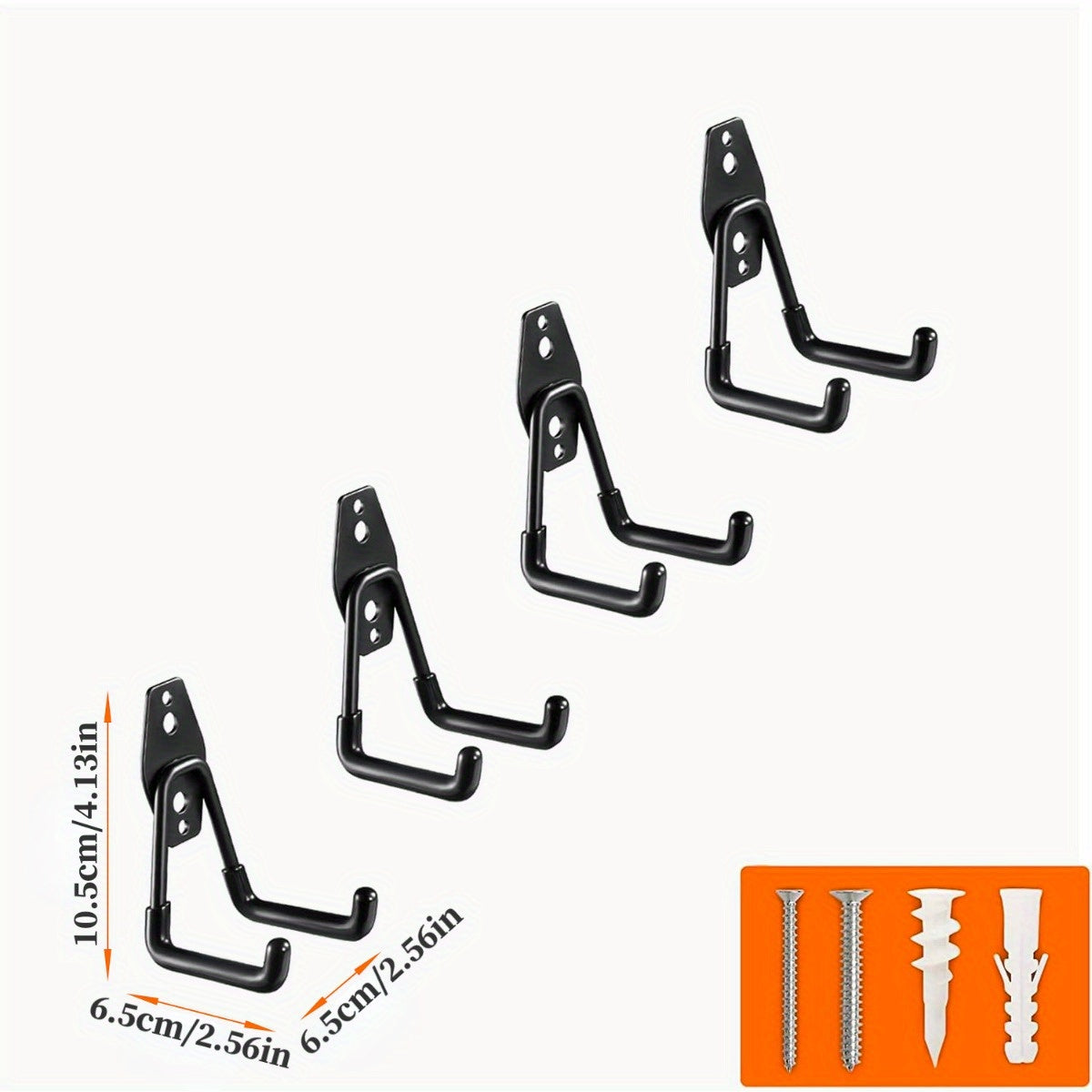 Ganchos de almacenamiento para garaje de uso pesado para herramientas, escaleras, bicicletas, organización interior y exterior