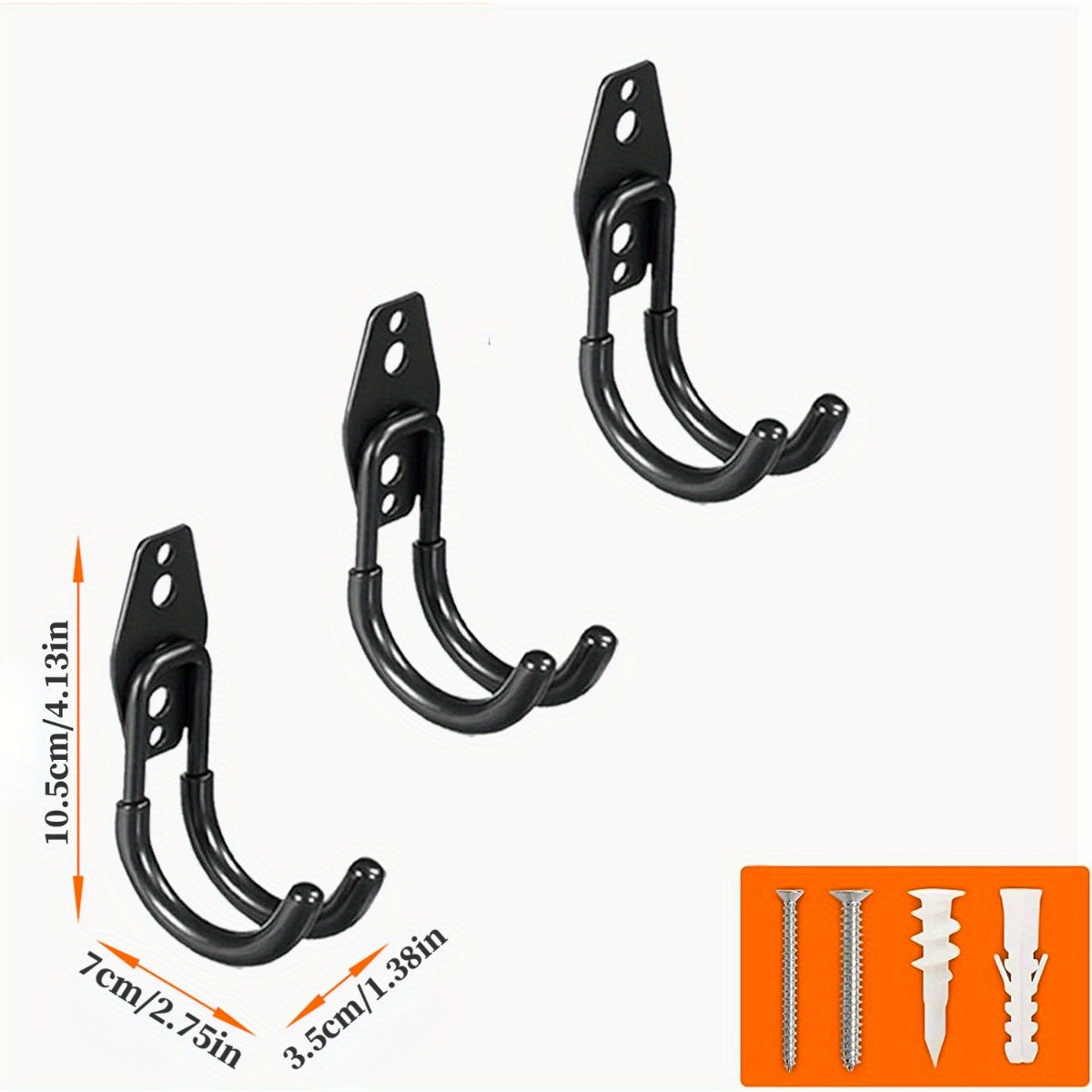 Ganchos de almacenamiento para garaje de uso pesado para herramientas, escaleras, bicicletas, organización interior y exterior