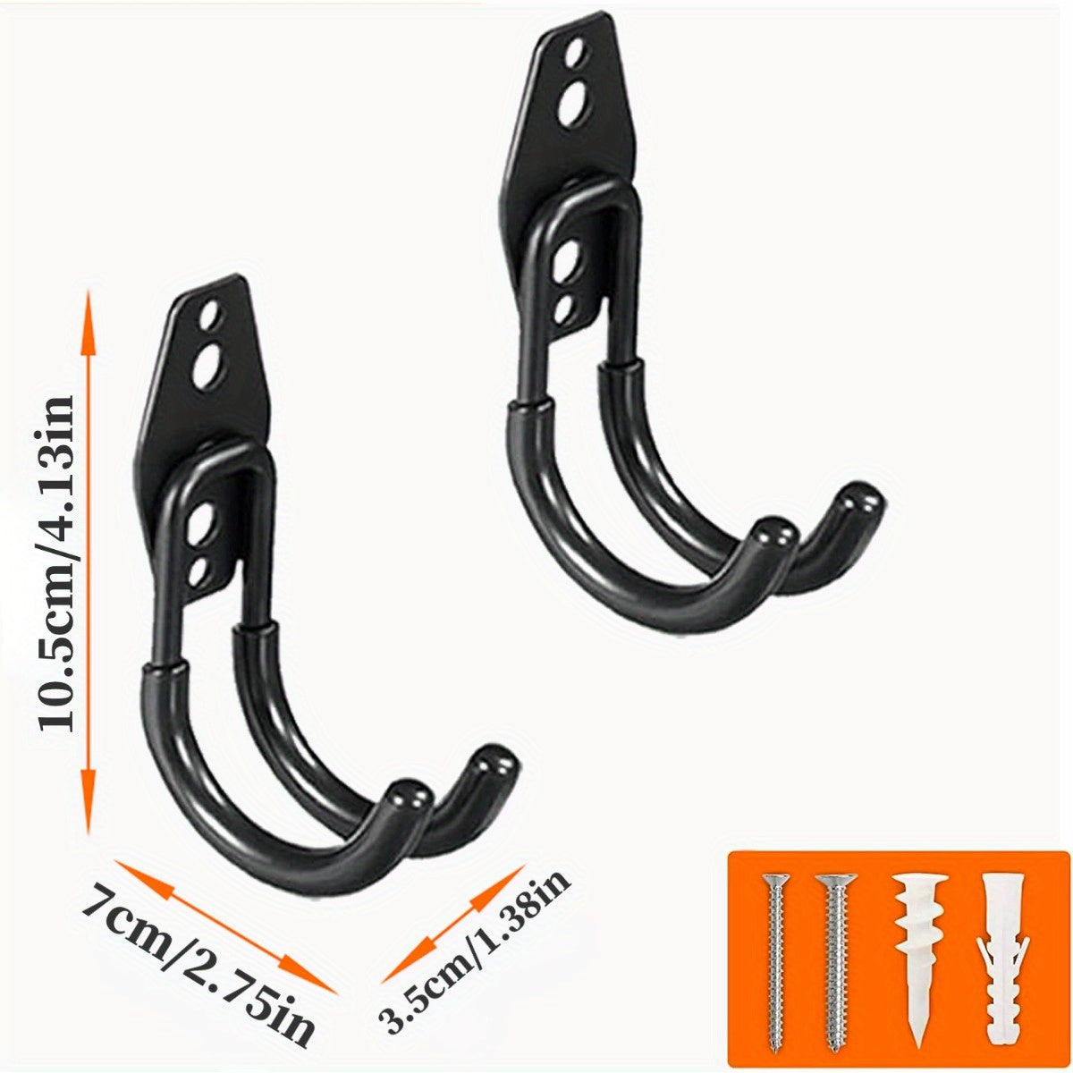 Ganchos de almacenamiento para garaje de uso pesado para herramientas, escaleras, bicicletas, organización interior y exterior