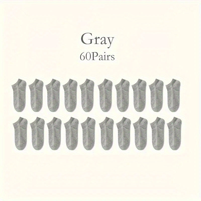 60 juft erkaklar uchun qattiq ichki anklet paypoq, nafas oladigan, terni yutadigan, ochiq havoda foydalanish uchun