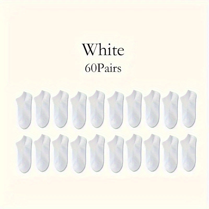 60 juft erkaklar uchun qattiq ichki anklet paypoq, nafas oladigan, terni yutadigan, ochiq havoda foydalanish uchun