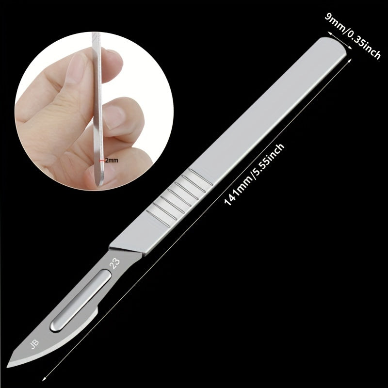 11/22pcs Surgical Scalpel Handles with Carbon Steel Blades for Callus Removal and Crafting