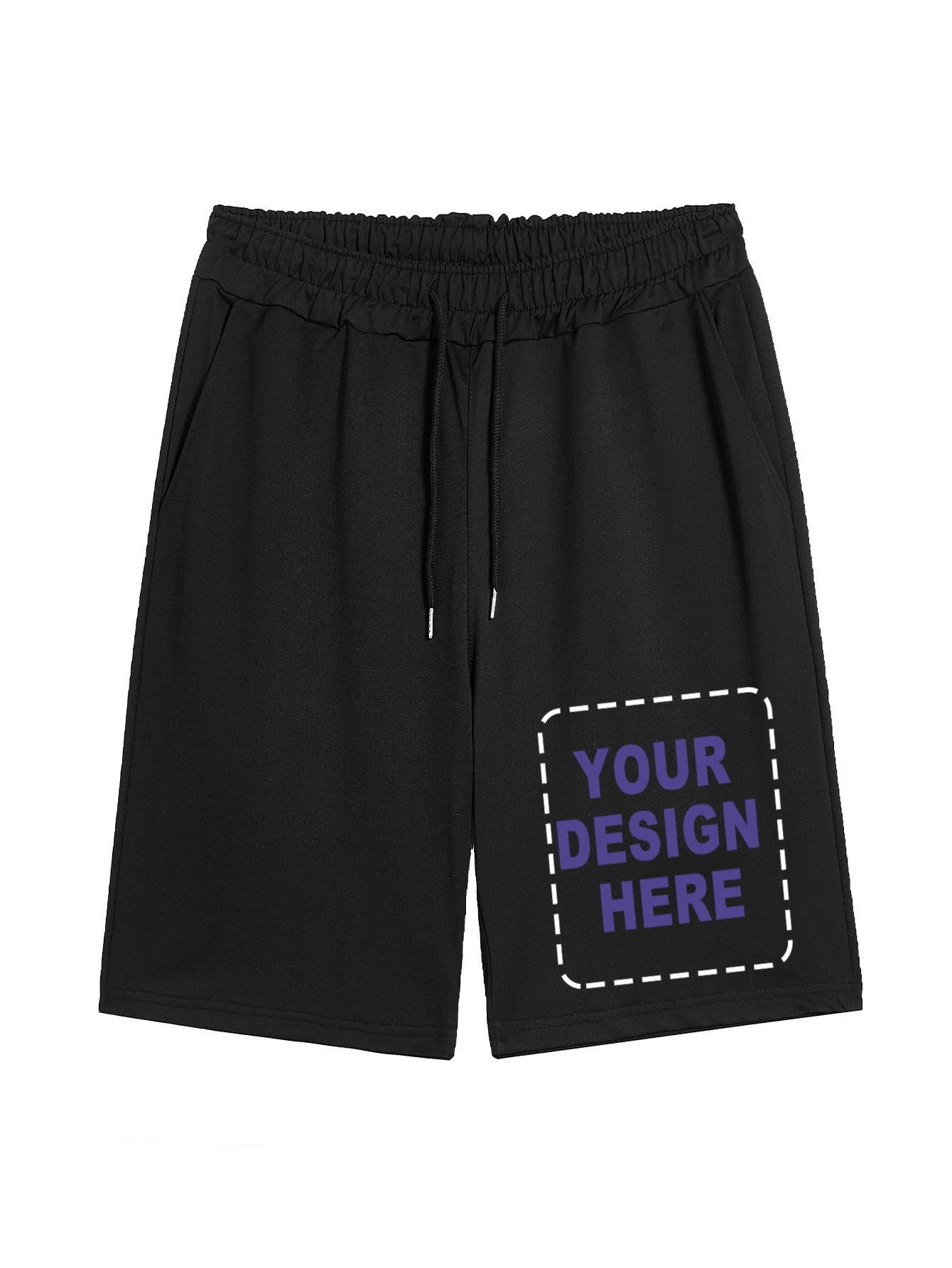 Plus Size Summer Casual Shorts for Men with Geometric and Print Patterns