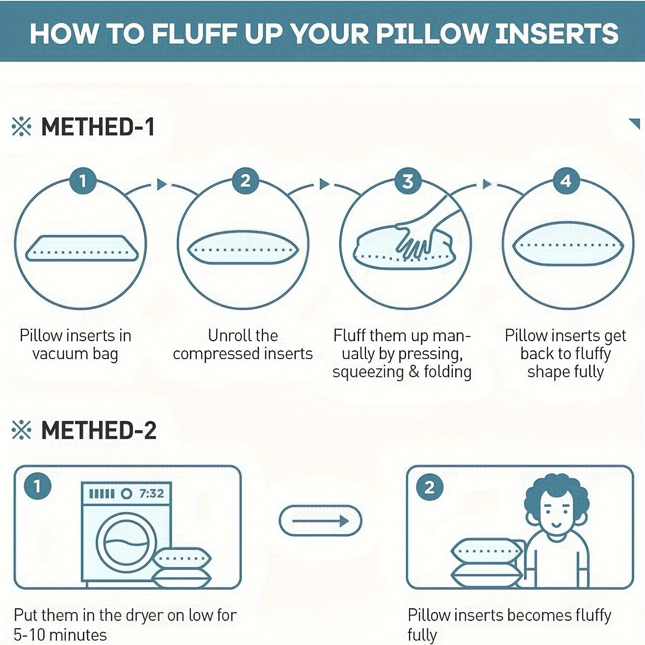 Set of 1 2 or 4 Rebound Throw Pillow Cores for Sofa Bed Decoration 17.72 x 17.72 Inches