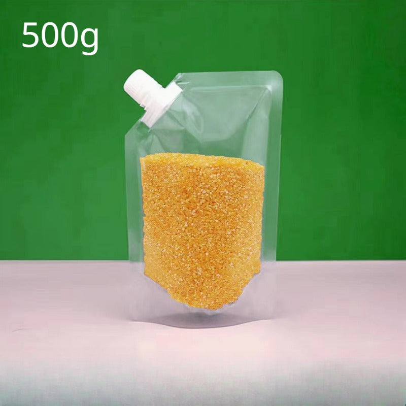 10 ta saqlash sumkasi, qulay chiqish og'zi bilan qayta ishlatiladigan oziq-ovqat saqlash sumkalari, guruch, un, yong'oq, don va boshqalar uchun shaffof uy muhrlangan sumkalar, oshxona tashkiloti va saqlash uchun mukammal, zarur oshxona aksessuarlari.