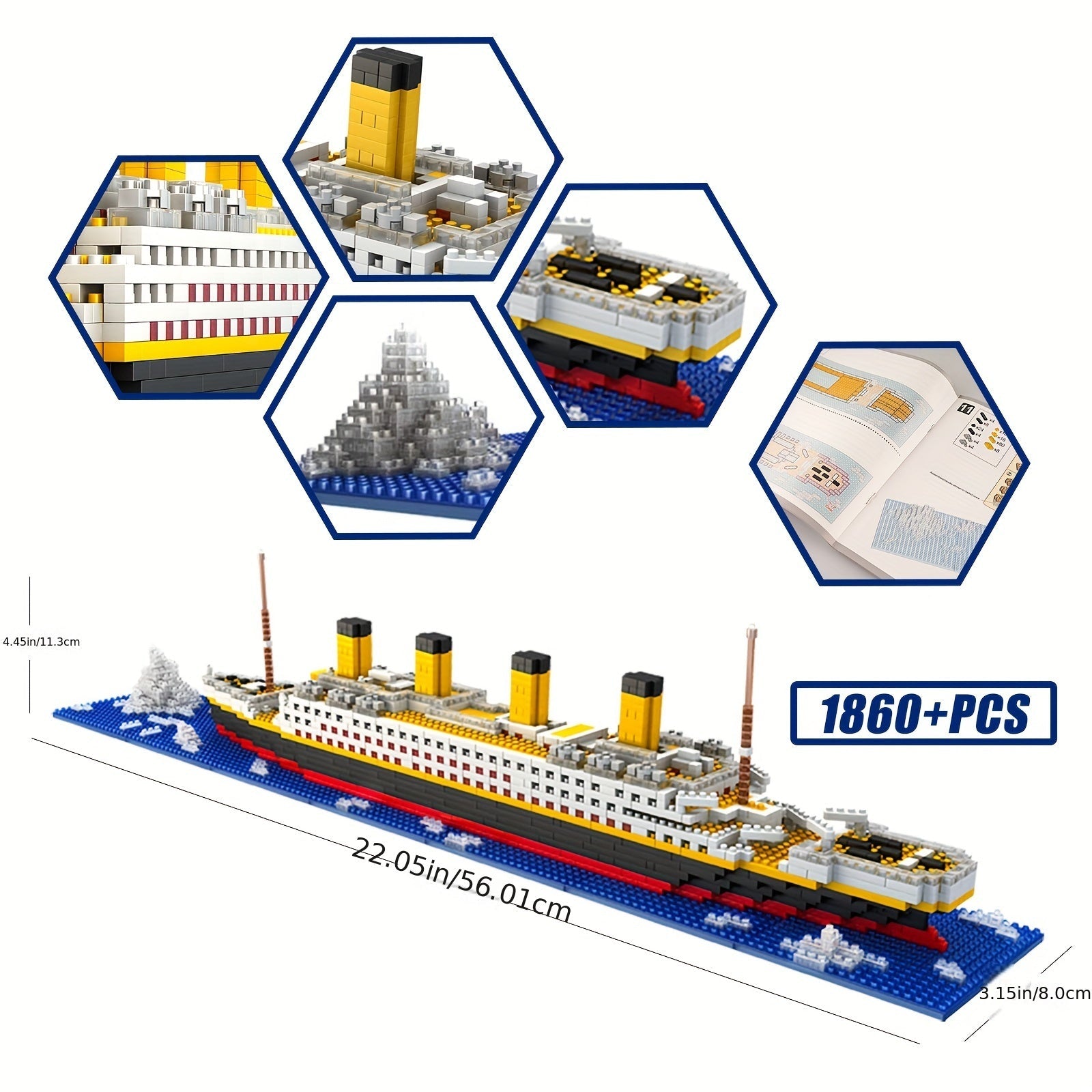 3D Ship Model Puzzle Kit for Kids and Adults Educational DIY Toy Gift