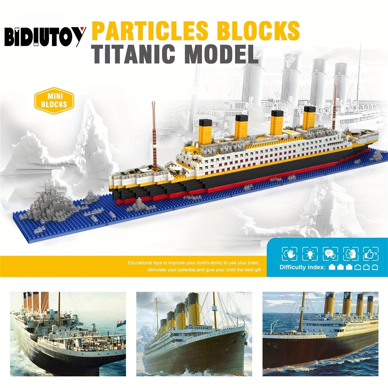 3D Ship Model Puzzle Kit for Kids and Adults Educational DIY Toy Gift
