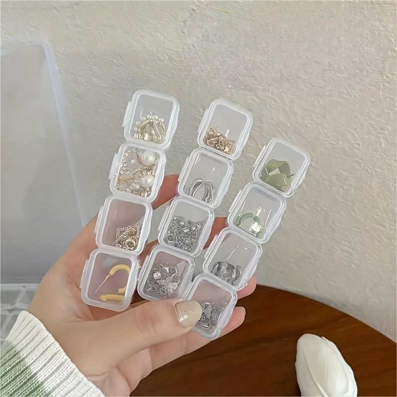 Jewelry Storage Box with 56 Compartments for Earrings and Jewelry Organization