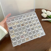 Jewelry Storage Box with 56 Compartments for Earrings and Jewelry Organization