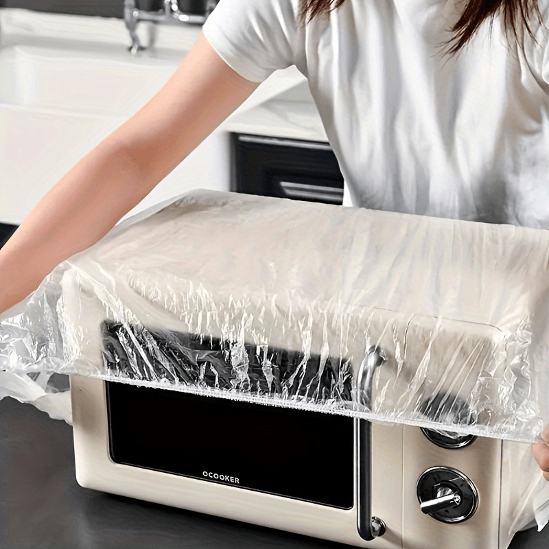 10 Pieces Disposable Transparent Dust Covers for Kitchen Appliances and Air Conditioners