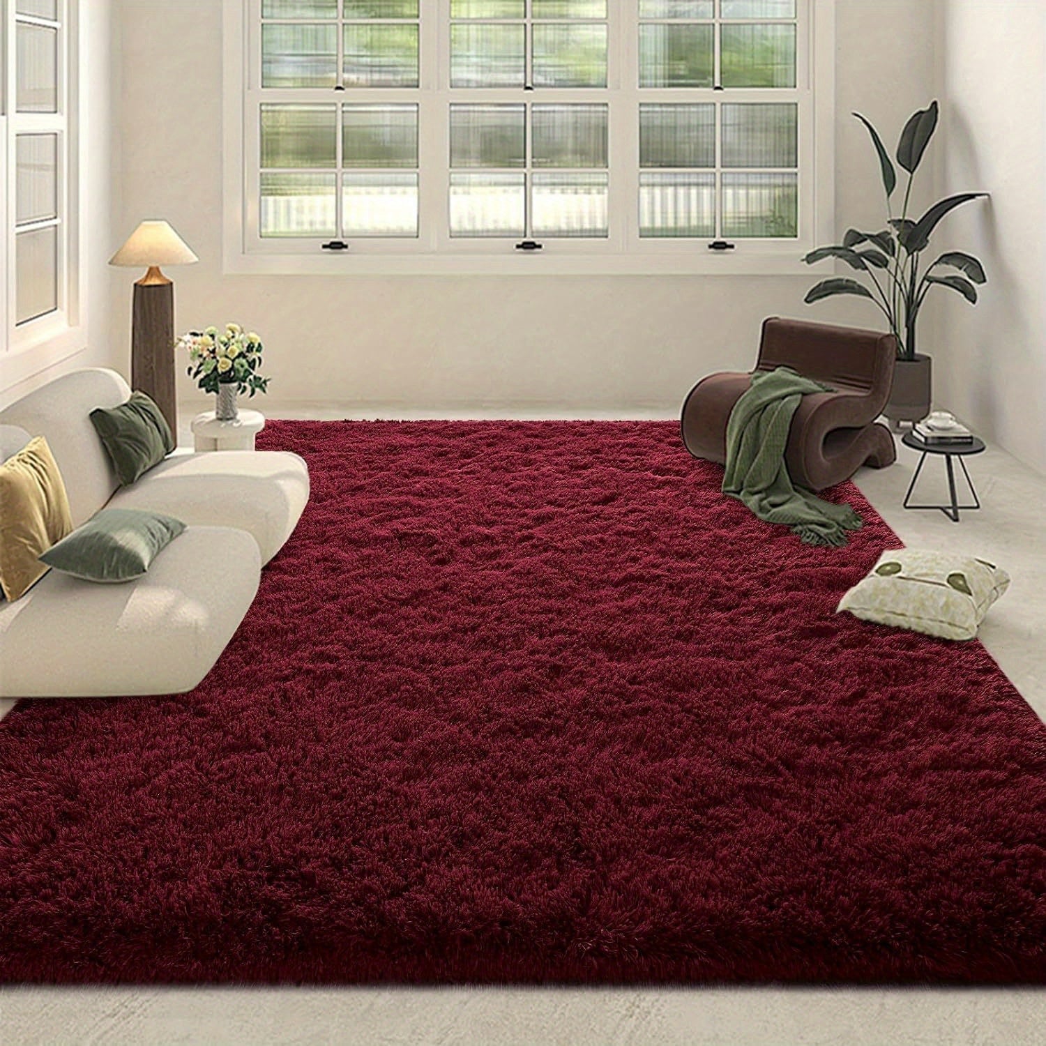 Tie-Dye Gradient Plush Mat for Living Room Bedroom Nursery Soft and Easy to Clean