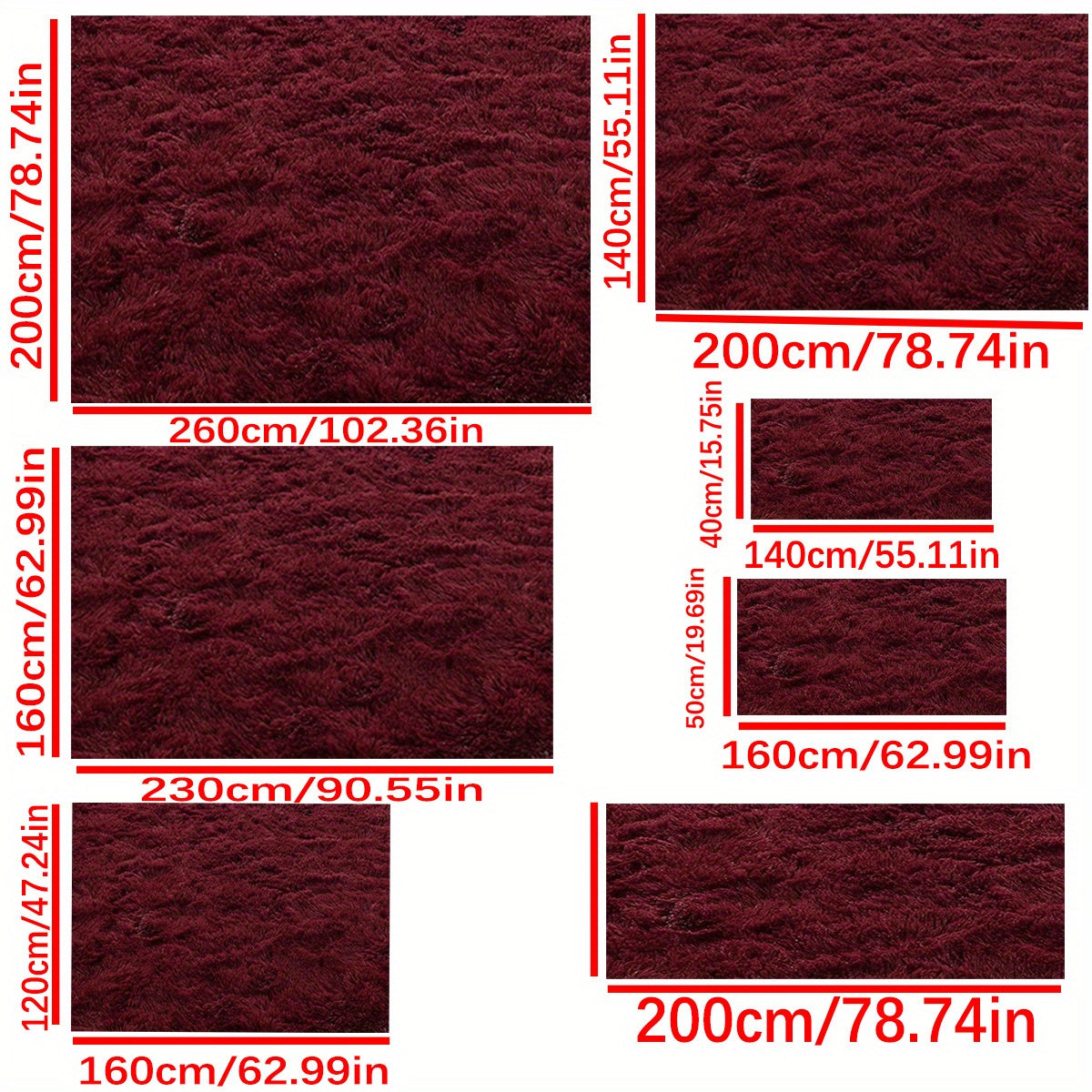 Tie-Dye Gradient Plush Mat for Living Room Bedroom Nursery Soft and Easy to Clean