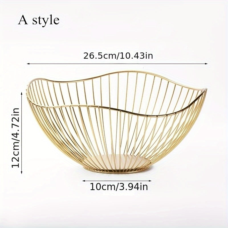 Современная овальная корзина из чугунного литья для хранения и демонстрации в ресторанах