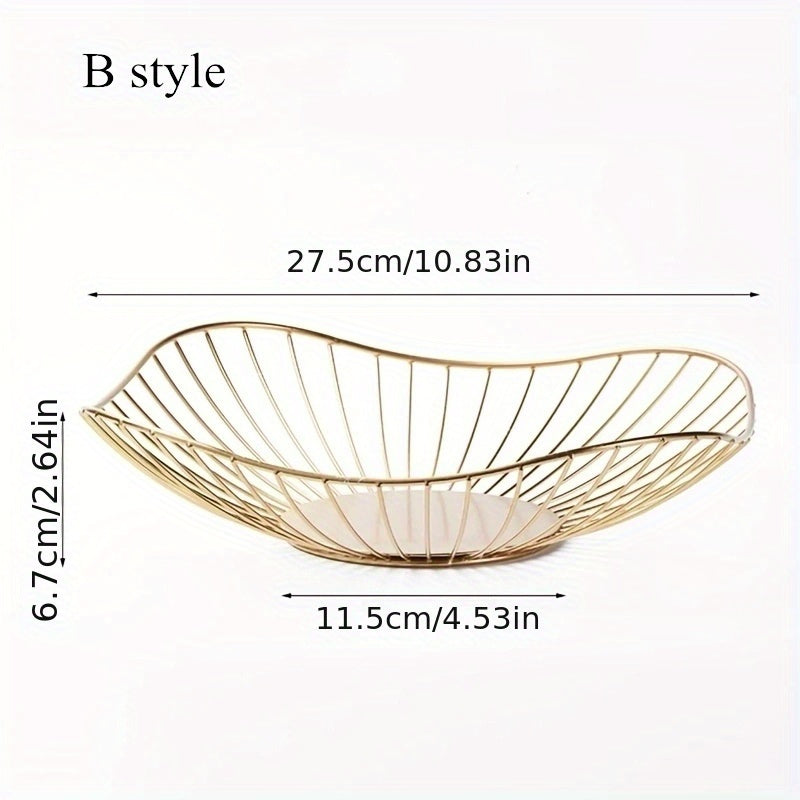 Современная овальная корзина из чугунного литья для хранения и демонстрации в ресторанах