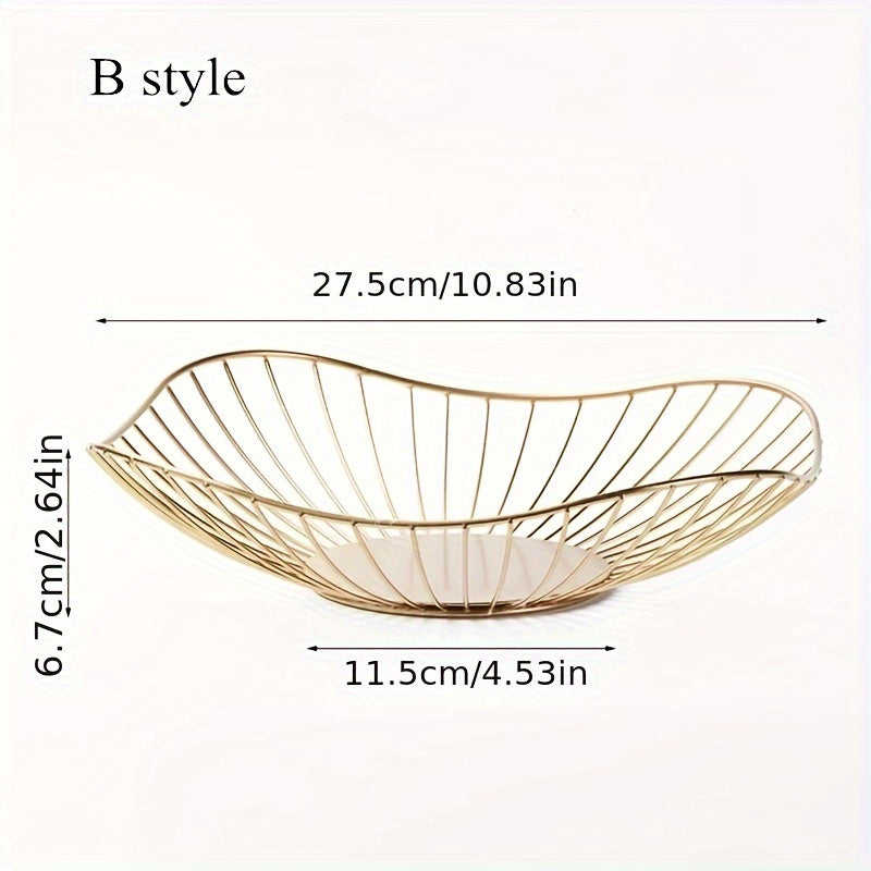 Современная овальная корзина из чугунного литья для хранения и демонстрации в ресторанах