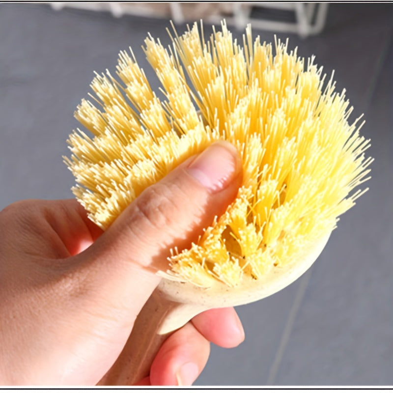 6 ta uzun tutqichli qozon va idish cho'tkalar to'plami, qozonlar, idishlar, chashka tozalash uchun