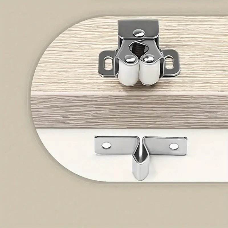 24pcs Vintage Style Cabinet Door Roller Catch Lock Set for Wardrobe and Furniture