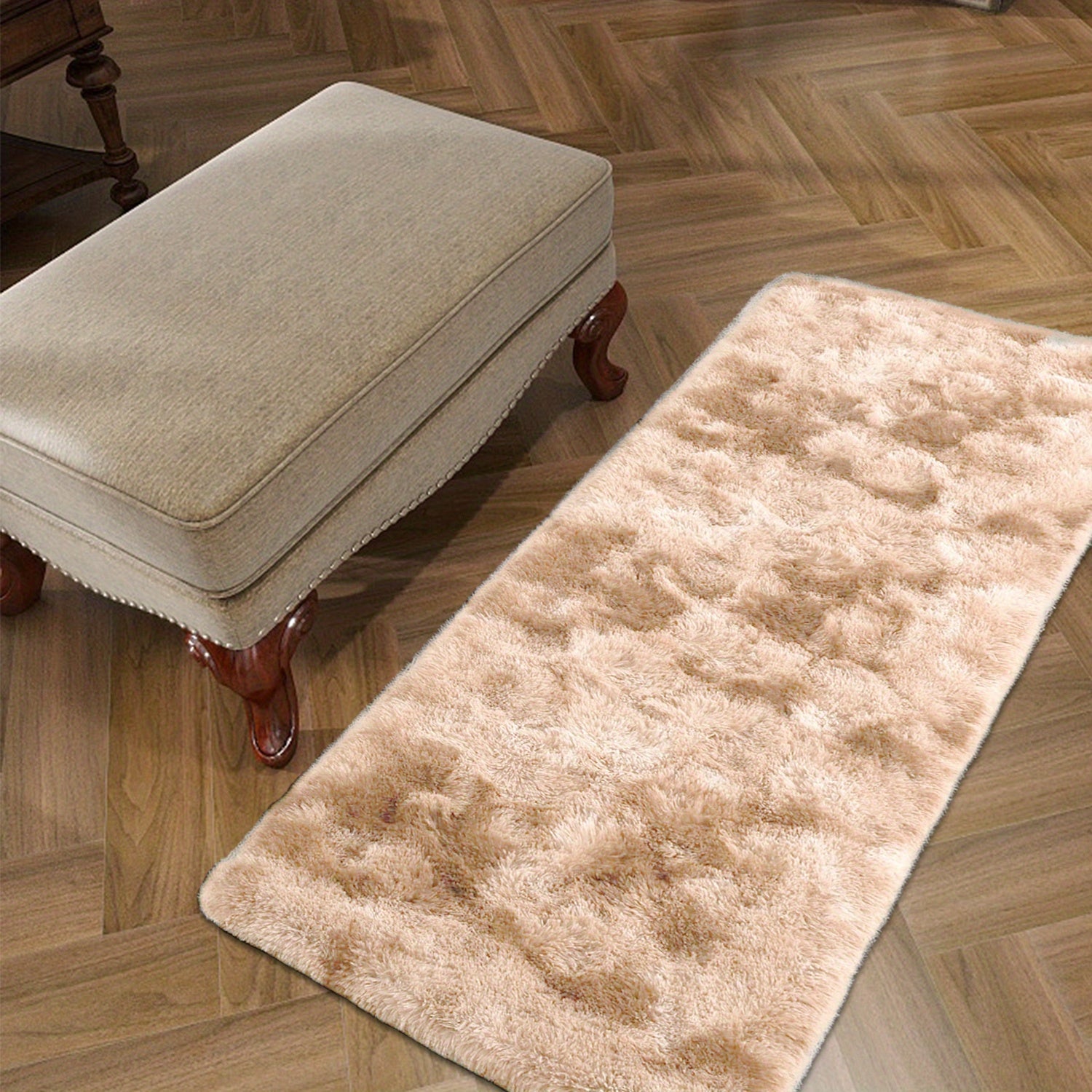 Soft Fluffy Shag Area Rug for Living Room and Bedroom Non-Slip Machine Washable