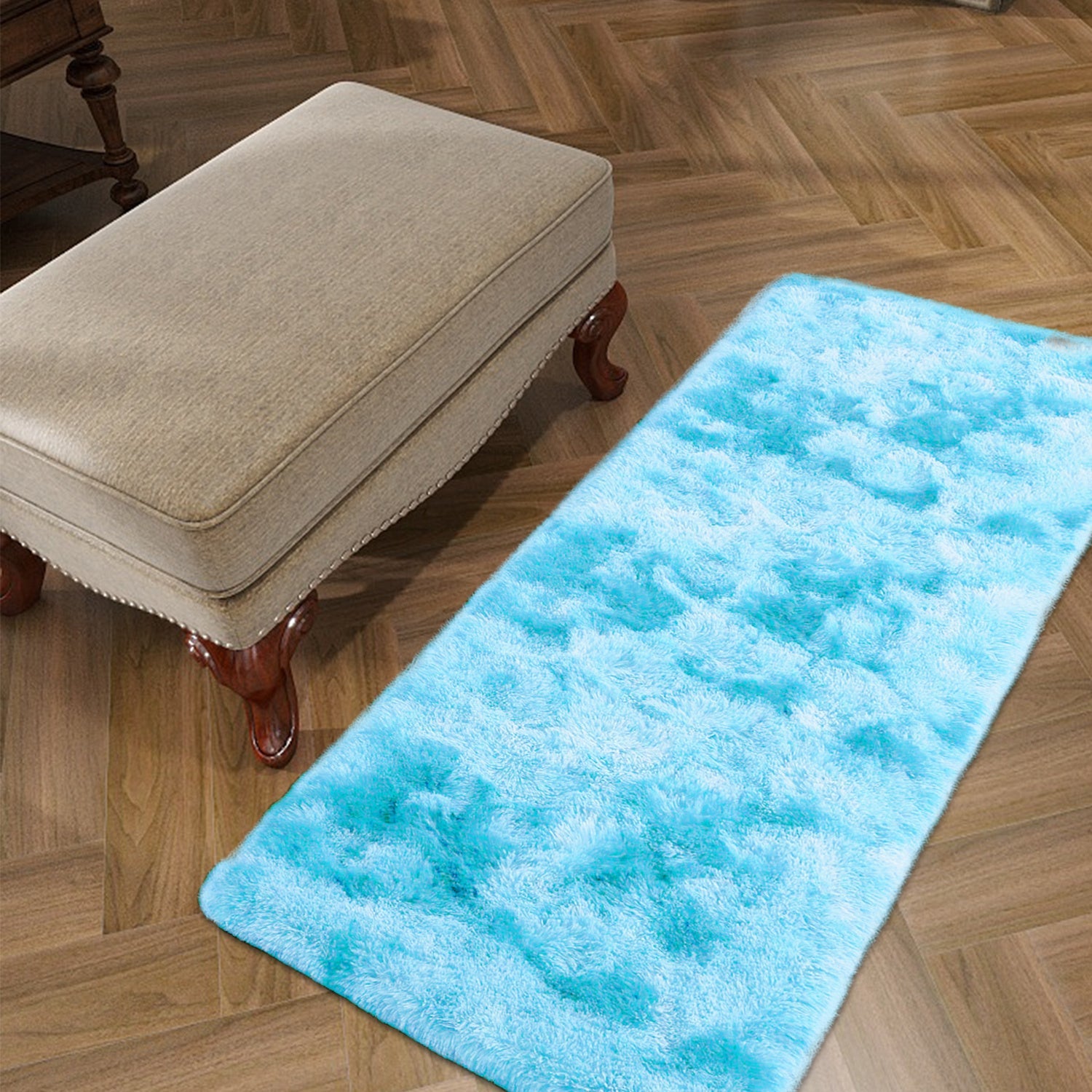 Soft Fluffy Shag Area Rug for Living Room and Bedroom Non-Slip Machine Washable