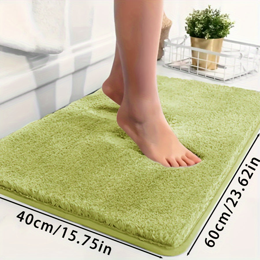 Ultra-Soft Non-Slip Absorbent Bathtub Mat for Bathroom and Laundry