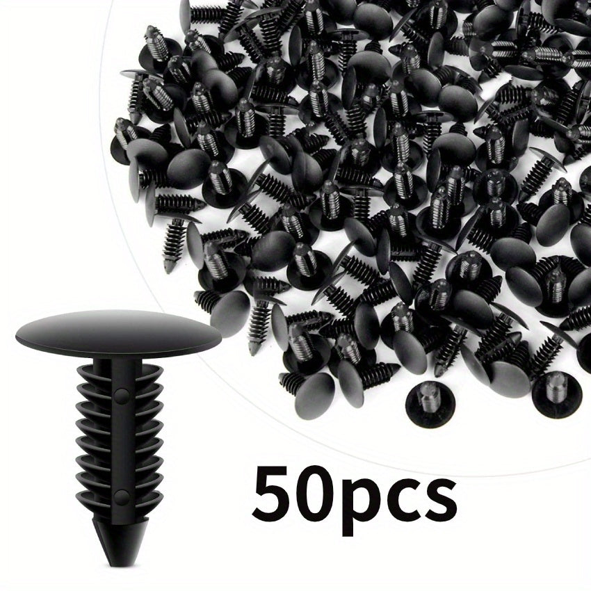 Sujetadores de parachoques de coche de plástico, remaches para guardabarros y escudo de parachoques 7-8mm