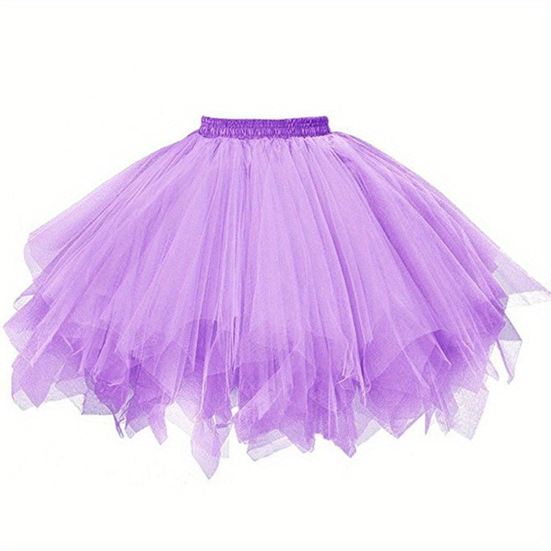 Women's Petticoat Skirt Bustle for Weddings and Cosplay Adjustable Waist 59.94-95cm Polyester