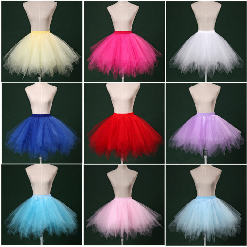 Women's Petticoat Skirt Bustle for Weddings and Cosplay Adjustable Waist 59.94-95cm Polyester