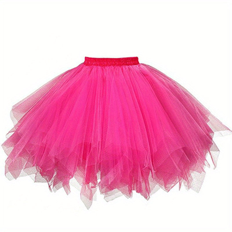 Women's Petticoat Skirt Bustle for Weddings and Cosplay Adjustable Waist 59.94-95cm Polyester