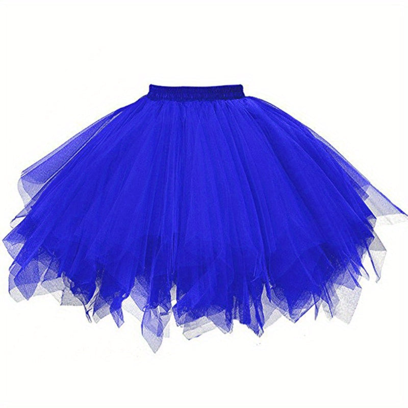 Women's Petticoat Skirt Bustle for Weddings and Cosplay Adjustable Waist 59.94-95cm Polyester
