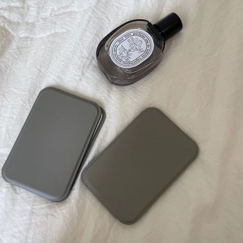 Portable Glass Makeup Mirror for Women Folding Travel Compact Tabletop