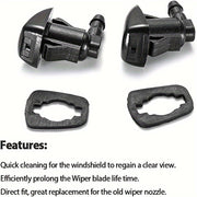 2 Pieces Front Windshield Washer Nozzles Spray Jet Kit