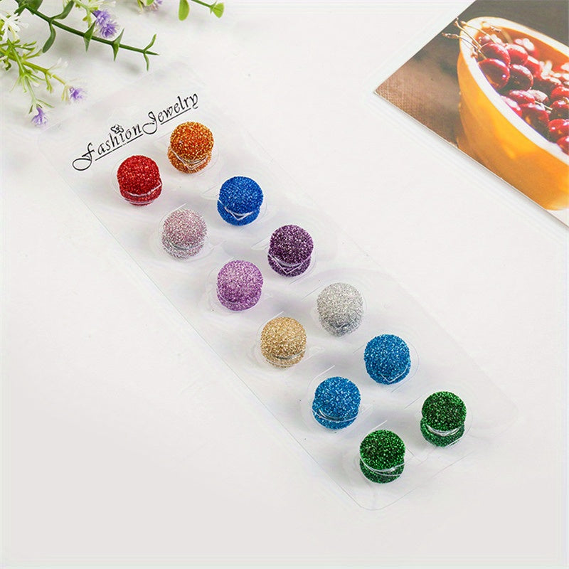 Set of 12 Fabric Magnetic Jewelry for Muslim Women with Flower Design and Shawl Buckle