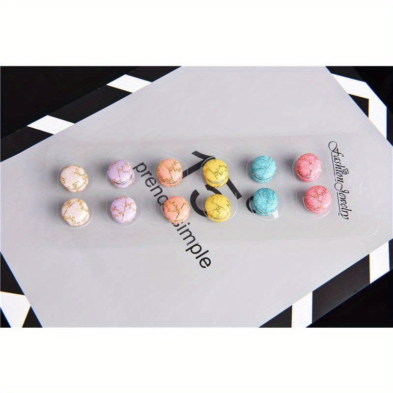 Set of 12 Fabric Magnetic Jewelry for Muslim Women with Flower Design and Shawl Buckle