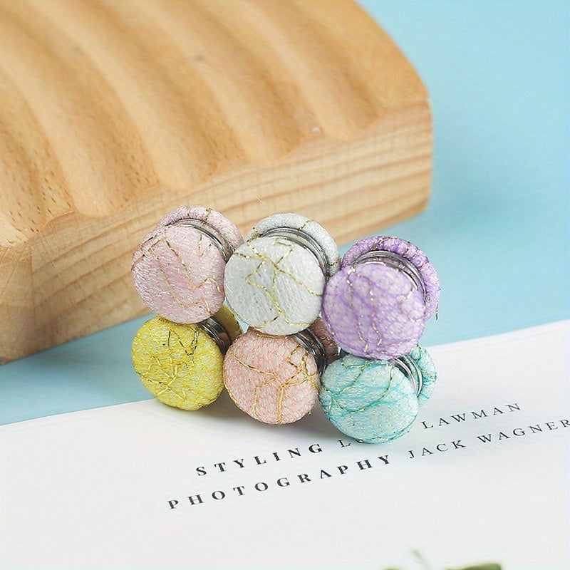 Set of 12 Fabric Magnetic Jewelry for Muslim Women with Flower Design and Shawl Buckle