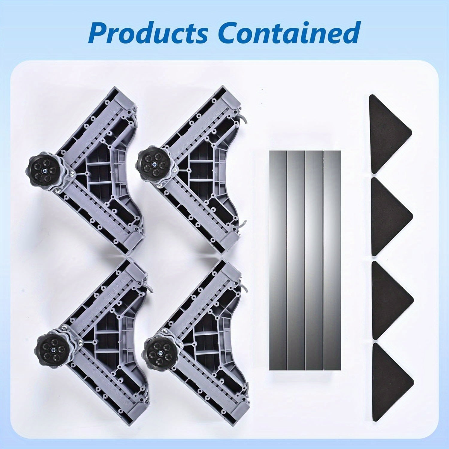 Adjustable Mini Fridge Stand with Four Feet Laundry Dryer Pedestal