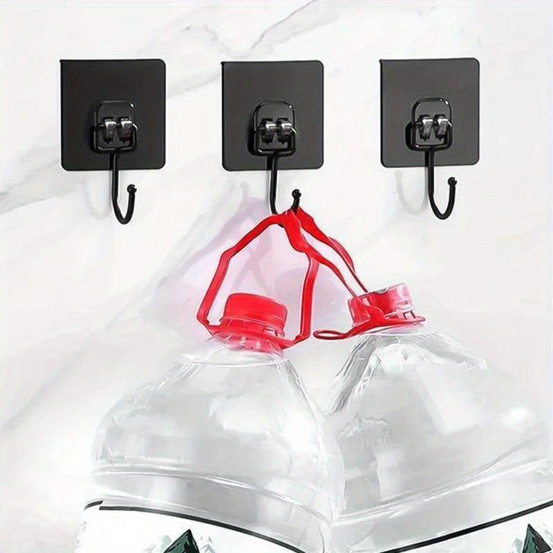 Ganchos de pared giratorios autoadhesivos impermeables para organización en cocina y baño