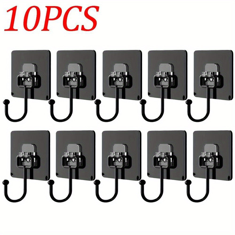 Ganchos de pared giratorios autoadhesivos impermeables para organización en cocina y baño