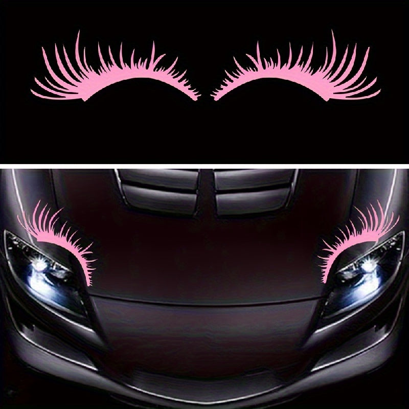 Car Truck Exterior Decoration Vinyl Eyelash Stickers Waterproof Bumper Decals