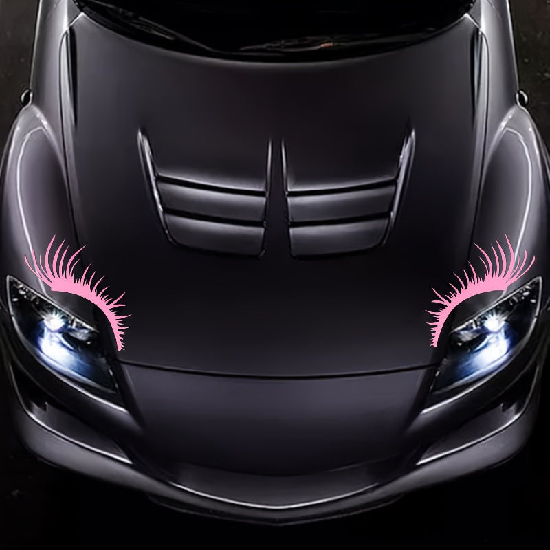Car Truck Exterior Decoration Vinyl Eyelash Stickers Waterproof Bumper Decals