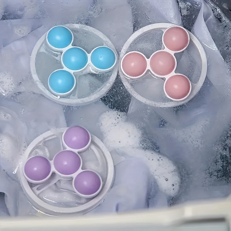 Reusable Floating Lint Mesh Bags Set for Pet Hair and Lint Removal in Washing Machine