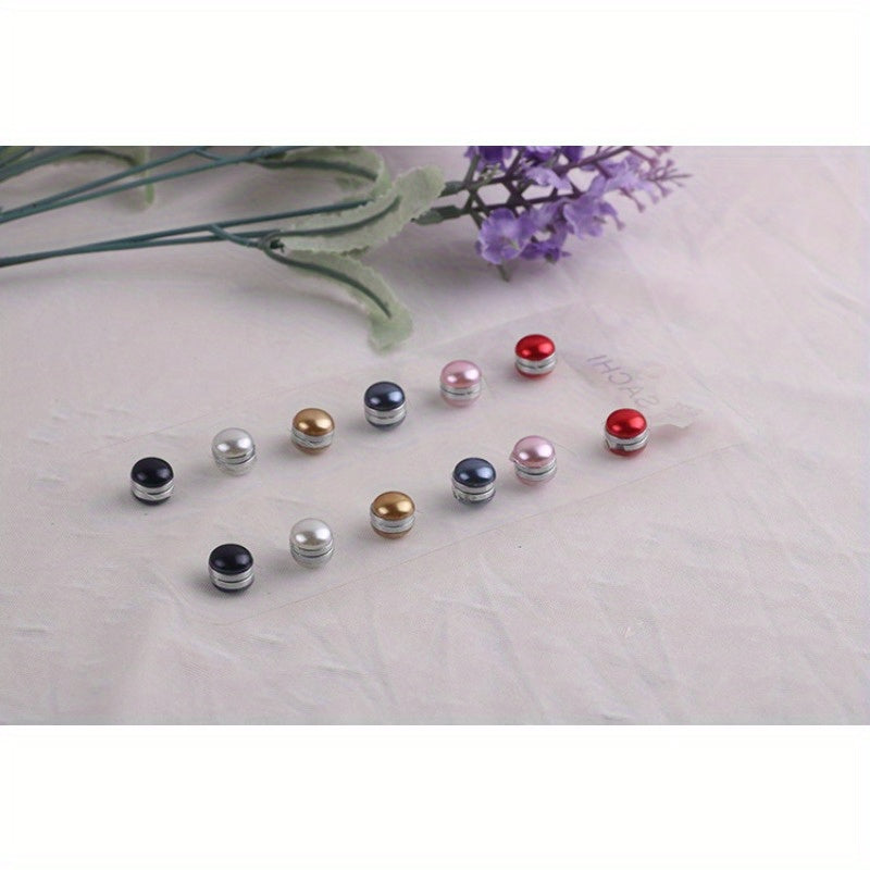 Ayollar hijab magnitlari, sun'iy marjon broshi va magnitli yopqich bilan