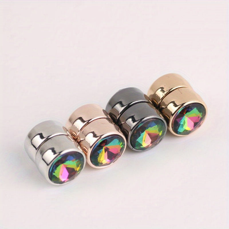 Magnetic Scarf Buckle Set of 4/12 Rhinestone Fashion Accessories for Collars and Headwear