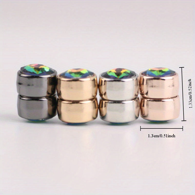 Magnetic Scarf Buckle Set of 4/12 Rhinestone Fashion Accessories for Collars and Headwear