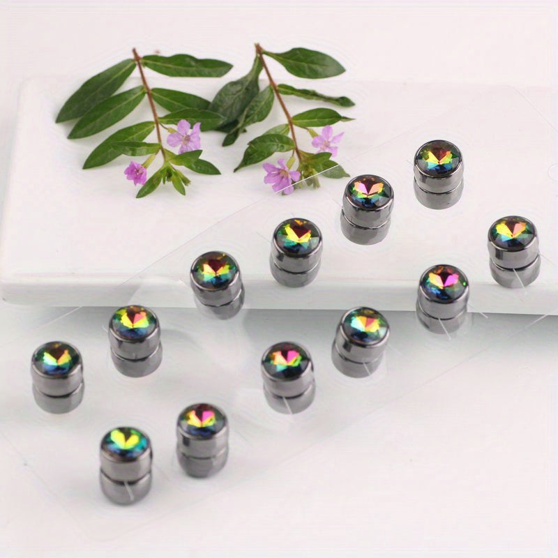 Magnetic Scarf Buckle Set of 4/12 Rhinestone Fashion Accessories for Collars and Headwear