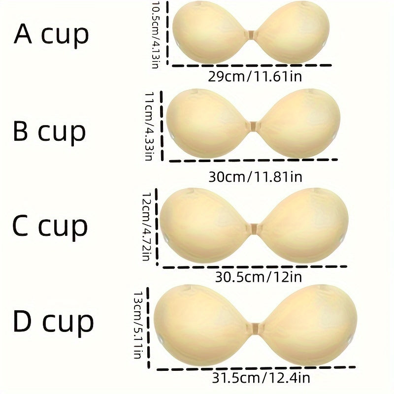 Waterproof Reusable Strapless Lift Bra Pasties for Wedding Photos and Casual Wear